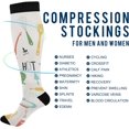 thumbnail image 4 of FREEAMG Christmas Cute Deer Compression Socks for Women and Men, 1 Pair, 4 of 7