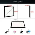thumbnail image 4 of Christmas Gifts for Kids Toys Portable A4 Tracing LED Copy Board Light Box Slim Light Pad USB Power Copy Drawing Board Tracing Light Board For Artists Designing Animation Sketching, 4 of 8