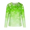 thumbnail image 4 of Aujourd'hui Réduction! Aqestyerly Haut de Noël pour Femmes Liquidation Mode T-Shirt Décontracté à Manches Longues Col Rond Imprimé Blouse Tops, 4 of 5