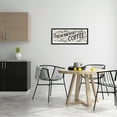 thumbnail image 2 of Stupell Industries Fresh Brewed Coffee Phrase Food & Beverage Painting Black Framed Art Print Wall Art, 30 x 13, 2 of 8