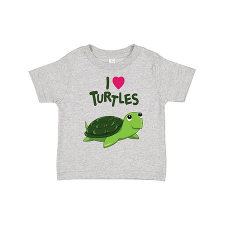 

Inktastic I Love Turtles Gift Toddler Boy or Toddler Girl T-Shirt