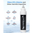 thumbnail image 2 of Waterdrop ADQ73613401 Refrigerator Water Filter, Replacement for LG® LT800P®, ADQ73613408, ADQ75795104, ADQ73613402, Kenmore 9490, 46-9490, LSXS26326S, LMXC23746S, LSXS26366S, WD-F20, Pack of 3, 2 of 9