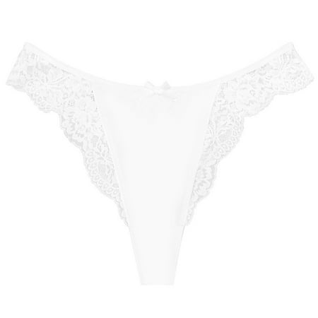 

Seamless Underwear For Women Hollowed Thongs Cotton Breathable Soft Stretch Lace Panties Lingerie