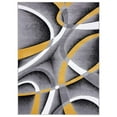 thumbnail image 2 of Persian Area Rugs 2305 Modern Abstract Area Rug Carpet, Yellow / 5 x 7,2305 Yellow 5x7, 2 of 2