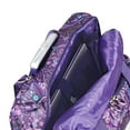 Olympia U.S.A. Fashion Rolling Tote Bag Small CarryOn Luggage, Purple