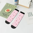 thumbnail image 7 of Fuzoiu Hand Drawn Strawberry Print Adult Socks, Crew Moisture-wicking Socks, Unisex Cushion Crew Socks,Casual Sports Ankle Socks, 7 of 7