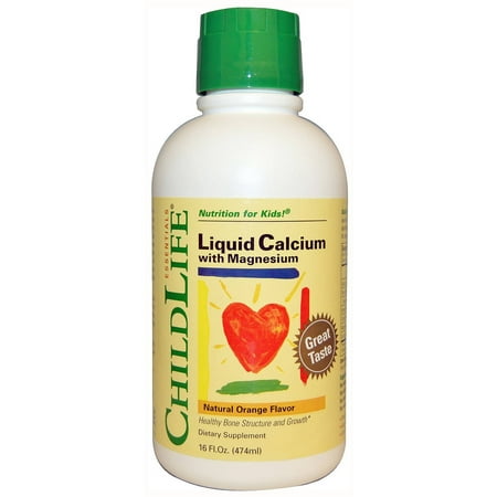 CHILD LIFE ESSENTIALS calcium liquide magnésium Orange, 16 OZ