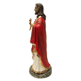 thumbnail image 3 of Figura del Sagrado Corazon de Jesus en Resina, Estatua Religiosa con detalles en dorado para Hogar, 3 of 3