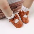 thumbnail image 2 of Baby Girls Shoes Mary Jane Flats Shoes Anti-Slip Soft Rubber Sole Toddler First Walkers Princess Dress Shoes, 2 of 6