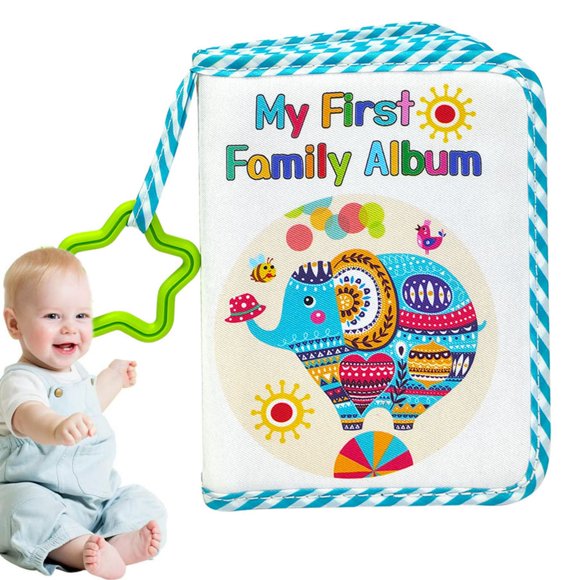 Craft Stationery Baby Album Cloth Photo Book Growth Record First Year Memory Soft Photo Album Toddler Child Hold Photos