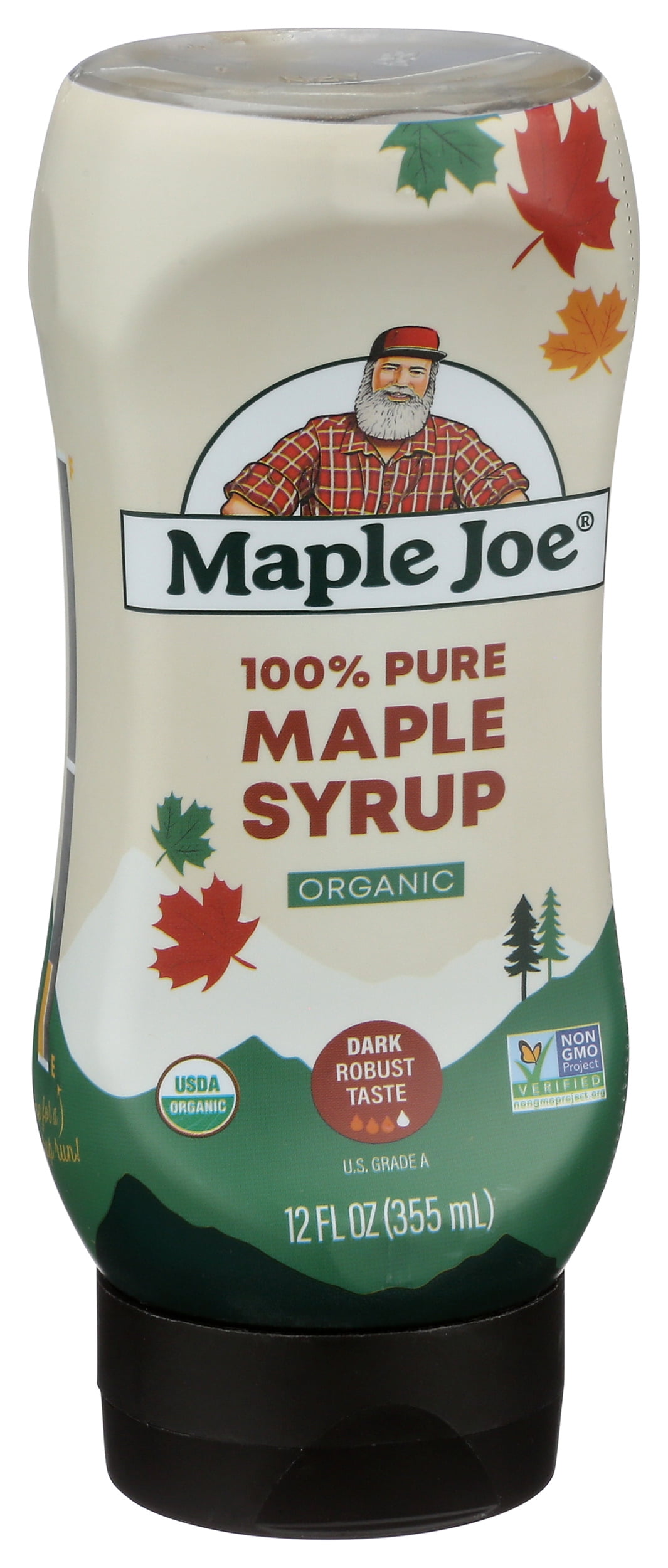 Pack of 12, Maple Joe Organic 100% Pure Maple Syrup, 12 fl oz