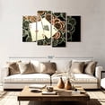 thumbnail image 2 of Elephant Stock Poker Ace High Wall Art - Horizontal Multi Panel Canvas - Living Room Wall Decor - Hobbies And Lifestyle Multi Panel - Black And Beige Decor - 75" x 48", 2 of 8