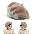 thumbnail image 2 of SIEYIO Cute Baby Girl Knitted Beret Soft & Comfortable Hat Stylish Infant Girl Beret Hat Perfect for Outdoor Activities Gift, 2 of 19