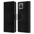 thumbnail image 1 of Head Case Designs Officially Licensed Alyn Spiller Carbon Fiber Leather Leather Book Wallet Case Cover Compatible with Google Pixel 4, 1 of 6