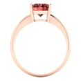 thumbnail image 4 of Solitaire Engagement Ring for Women - 2ct Natural Garnet in 14K Rose Gold Promise Ring, 4 of 6