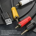 thumbnail image 4 of USB Coaxial Digital Analog Audio Cable, Durable Digital Coaxial To Analog 3.5mm  Audio Cable High Fidelity Flexible Plug And Play  For TV DVD Player, 4 of 8