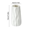 thumbnail image 3 of Modern Decorative Vase, 9-Inch Imitation Ceramic Plastic Pot for Living Room and Desktop Floral Arrangement, 3 of 6