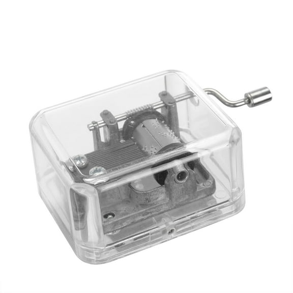 XUFLVPSEF Crank Christmas Acrylic for Birthday for Mom/Dad/Daughter/Son Thanksgiving Music Hand Box Perfect Gift Clear Event & Party Clearance Sale C