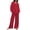 Red, variant on Baqcunre Two Piece Sets for Women,Solid Colour V Neck Casual Linen and Cotton Trousers Set,Womens Fashion Outfits for Women Pants for Women Womens Clothes Hot Pink S