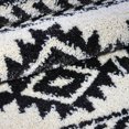 thumbnail image 3 of Ladole Rugs Indoor Creative Simplicity Trellis Elegant Carpet Area Rug in Ivory-Dark Grey 4x6 (3'11" x 5'7", 120cm x 170cm), 3 of 3