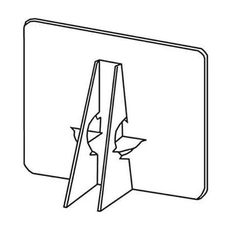 Double-Wing Self-Stick 12in Easel-Backs - White set of 25