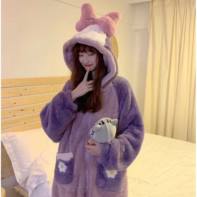 Pijama para dormir tipo bata Afelpada De Daisy