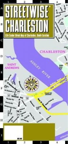 Streetwise Charleston Map South Carolina Laminated City Center Street Map of Charleston