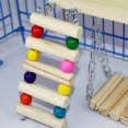 thumbnail image 2 of EastVita 3Pcs/Set Springboard Ladder Swing Toy for Small Medium Large Parrot Chinchilla Squirrel Guinea Pig Cage, 2 of 8