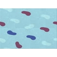 thumbnail image 1 of Ahgly Company Machine Washable Indoor Rectangle Transitional Iceberg Blue Area Rugs, 5' x 8', 1 of 7