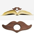 thumbnail image 4 of Wooden Reading Ring Book Buckle One Handed Reading Artifact Thumb Book Brace (beard Version, 4 of 7