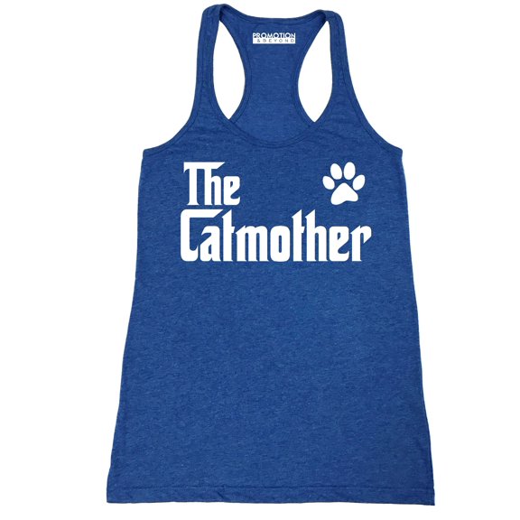 The Catmother Cat Lovers Mother's Day Women's Tank Top, 2XL, H. Royal