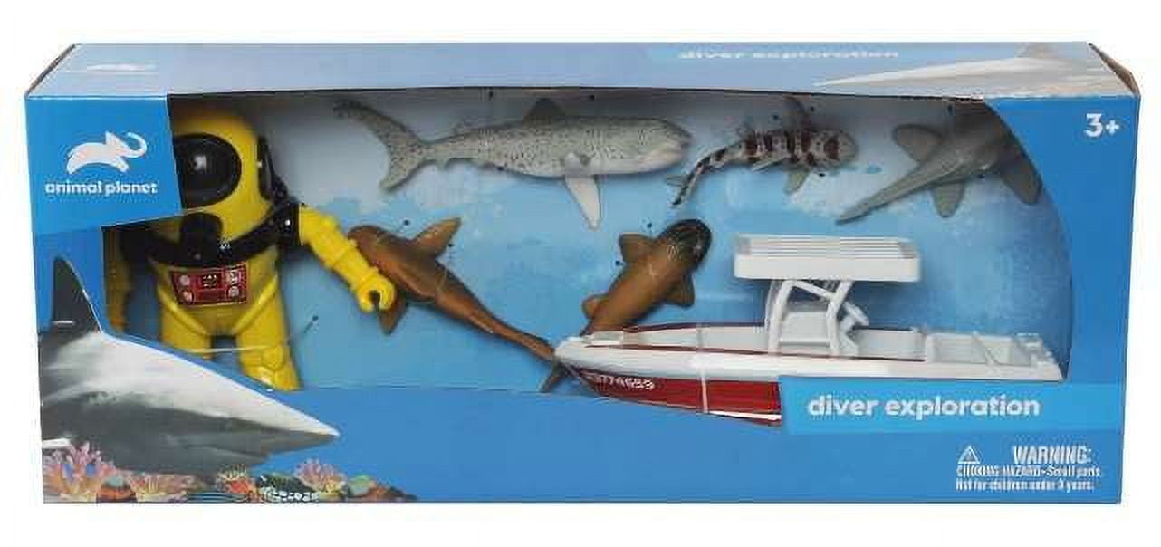 Animal Planet Extreme Shark Adventure Playset Ocean Toys, Deep