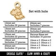 thumbnail image 2 of Cute Kawaii Bunny Rabbit Reading Studying for School Wood Mini Charms Shapes DIY Craft Jewelry - With Hole - 16mm (22pcs), 2 of 7
