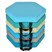 Gymax 6-Piece Hexagon Toddler Floor Cushions Classroom Seating w/Handles Multifunction