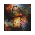 thumbnail image 4 of SUNENAT Blessed Jesus with A Lion in Cosimc Space Wall Art Canvas Print Wooden Frame Abstract Paintings - Wall and Home Decor, 16 x 16 Inches, 4 of 4