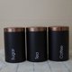 thumbnail image 4 of 3xTea Café Azúcar Botes Cocina Oficina Alimentos Tuercas Almacenamiento Tarros Ollas Negro SM SunniMix Recipiente de almacenamiento de cocina, 4 of 8