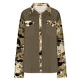 thumbnail image 4 of JUUYY Men Camouflage Western Style Shirt Camo Long Sleeve Shirts Casual Button Down Shirts with 2 Flap Pocket Green S, 4 of 6