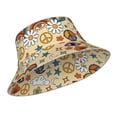 thumbnail image 2 of Bingfone Mushrooms And Rainbows Peace Bucket Hat For Men Women,Packable Reversible Printed Sun Hats,Fisherman Outdoor Travel Hiking Beach Caps, 2 of 9