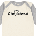 thumbnail image 4 of Inktastic Cleveland Heart Handwriting Black Boys or Girls Long Sleeve Baby Bodysuit, 4 of 5