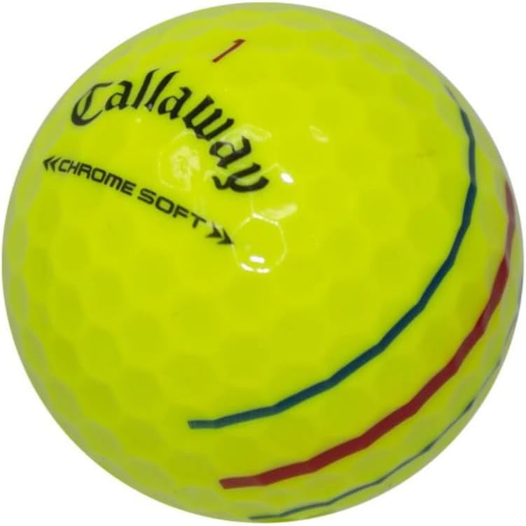 Pre-Owned Callaway Chrome Soft Yellow TT Golf Balls, Near Mint / AAAA Quality, 48 Count, by Reload