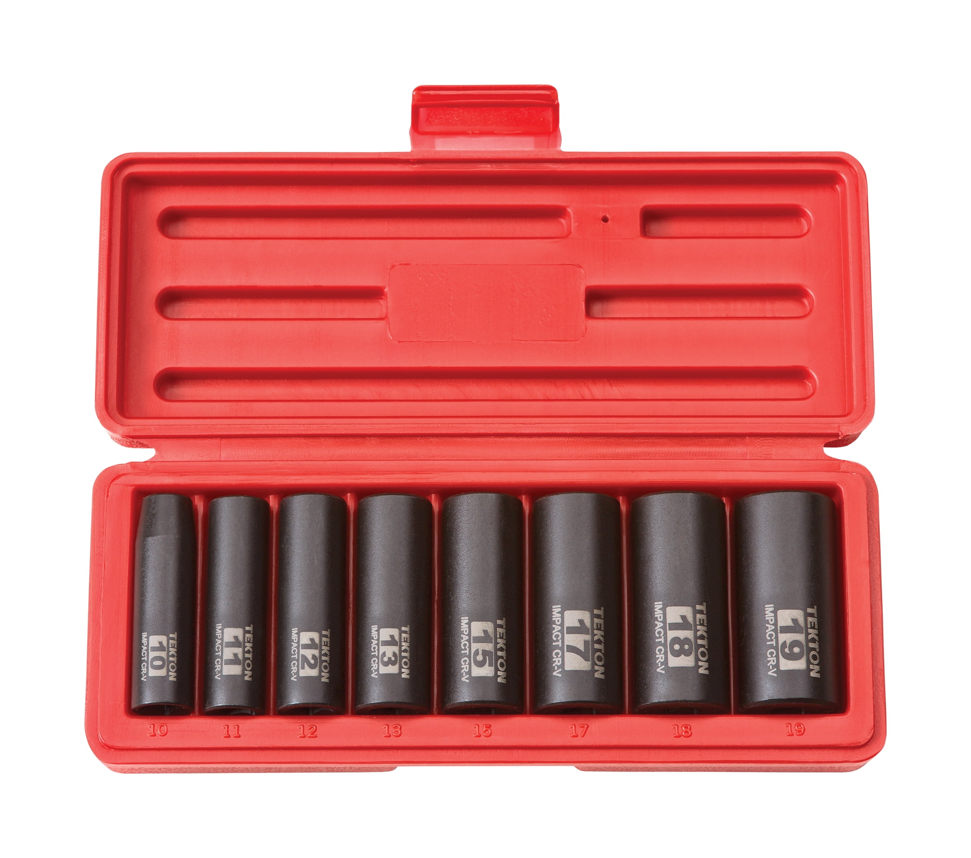 TEKTON 3/8 Inch Drive Deep 6Point Impact Socket Set, 8Piece (1019 mm