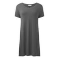 thumbnail image 3 of SNKSDGM Women's Plus Casual Easter Shirts for Women off The Shoulder Tops for Women Plus Size Sweater Women's Casual Short Sleeved V Neck T Shirt Top Womens Shirts Loose Fit, 3 of 4