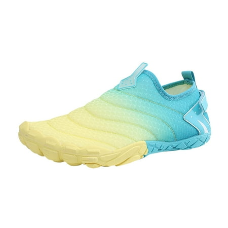 

Fauean Womens Slip on Sneakers Outdoor Beach Breathable Swimming Shoes Vacation Going Out Yellow Size 43
