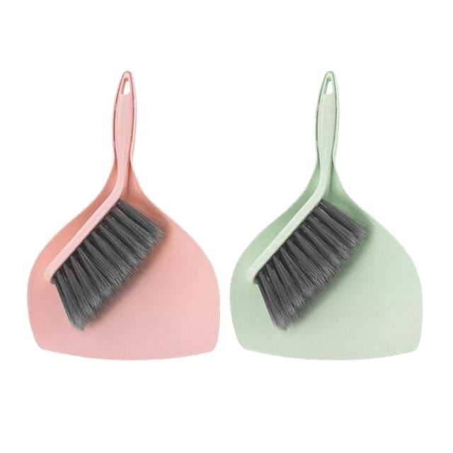 Juego de mini y recogedor Recogedor portátil con cepillo Residuos multiusos Estilo A shamjiam Mini Escoba Recogedor