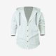 thumbnail image 3 of Blusa de manga larga con capucha para hombre, informal, de verano, de manga larga, con botones, tipo cárdigan, chaqueta con capucha, camisa de poliéster para hombre, 3 of 7