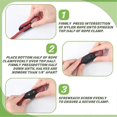 thumbnail image 4 of 4 Pcs 5/8 Inch Rope Clamps Large Reusable Rope Clamp Black Plastic Rope Connector Clamp Suitable fo, 4 of 5