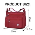 thumbnail image 4 of Bolsos cruzados para mujer, bolso de hombro moderno, bolso cruzado para mujer, impermeable, ligero, informal, bolso de hombro, bolso de libro, 4 of 6
