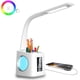 thumbnail image 1 of Lámpara de escritorio, lámpara de escritorio LED con cuello de cisne flexible y funciones que cuidan los ojos, perfecta para espacios de estudio o trabajo, incluye portalápices y puerto de carga USB, 1 of 8
