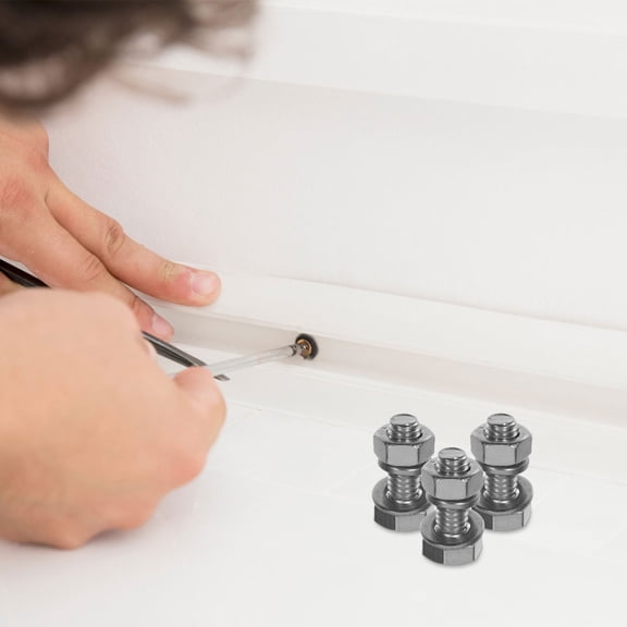 WEAVILUX 20-Piece 316 Stainless Steel Bolt and Nut Set for Mechanical Assembly, Ideal for Professionals and Hobbyists