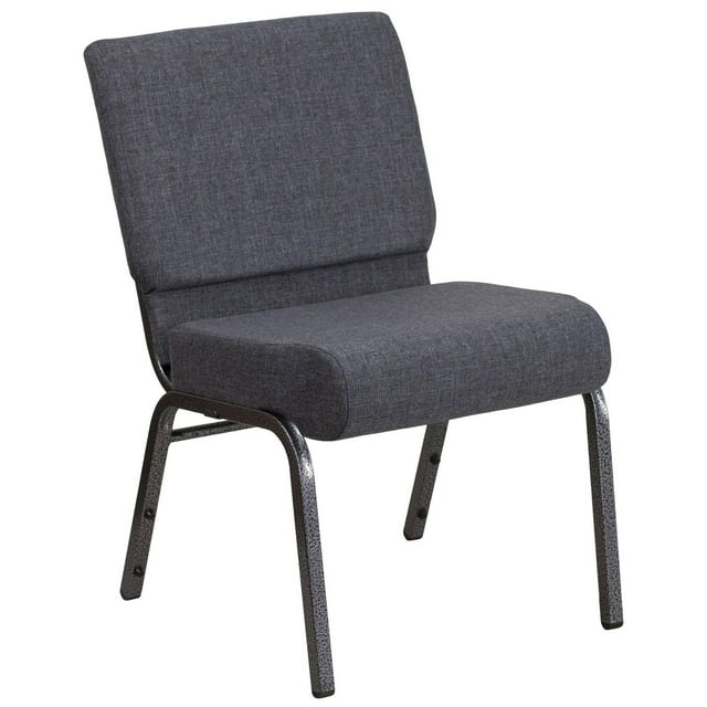 Flash Furniture Hercules Series Silver Vein Frame Church Chair